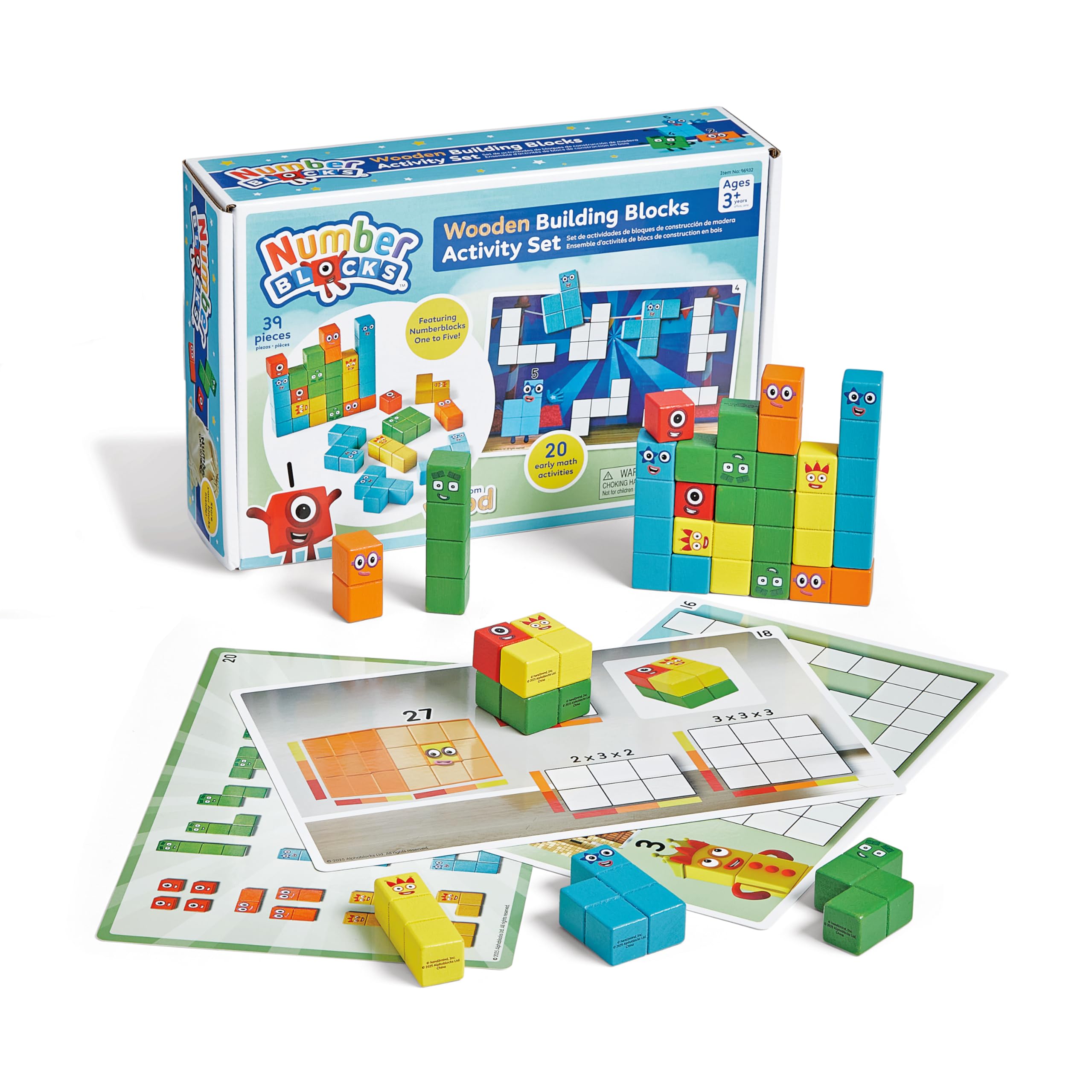 Foto 2 pulgar | Set De Actividades Con Bloques De Construcción De Madera Hand2mind Numberblocks - Venta Internacional.