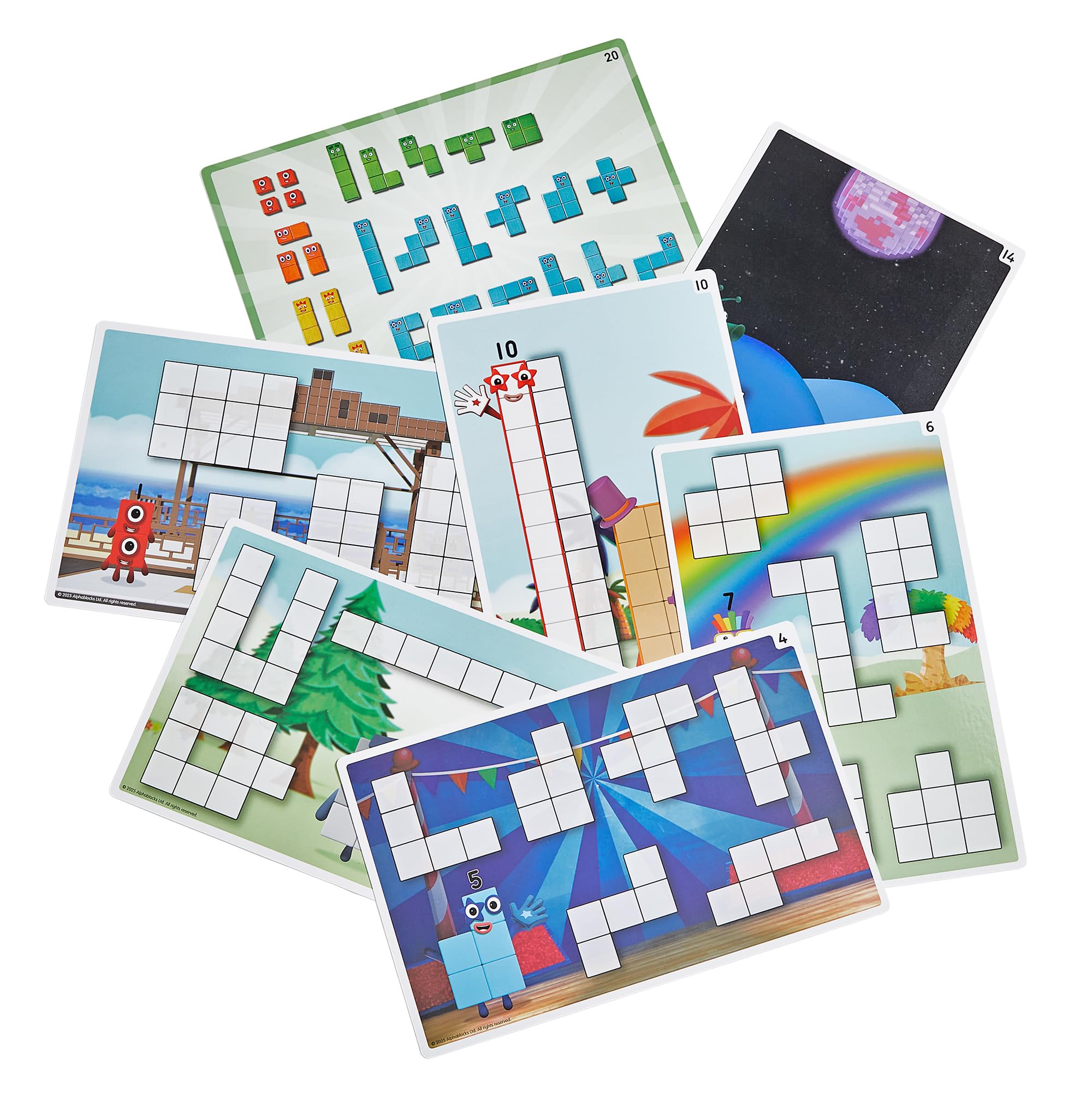 Foto 4 | Set De Actividades Con Bloques De Construcción De Madera Hand2mind Numberblocks - Venta Internacional.