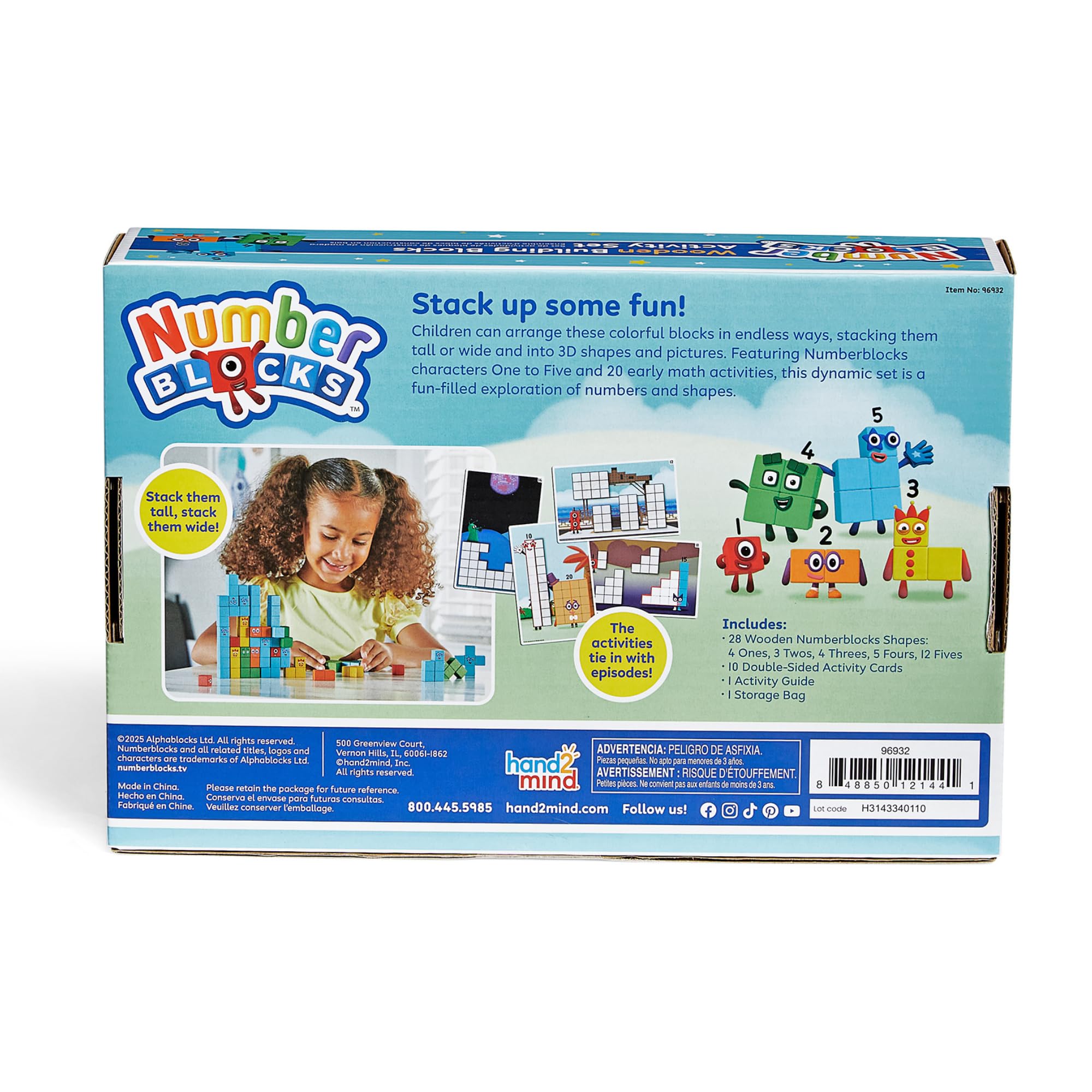 Foto 7 | Set De Actividades Con Bloques De Construcción De Madera Hand2mind Numberblocks - Venta Internacional.