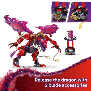 Foto 4 | Juguete De Construcción Lego Ninjago Thunderfang Dragon Of Chaos 71832 - Venta Internacional.