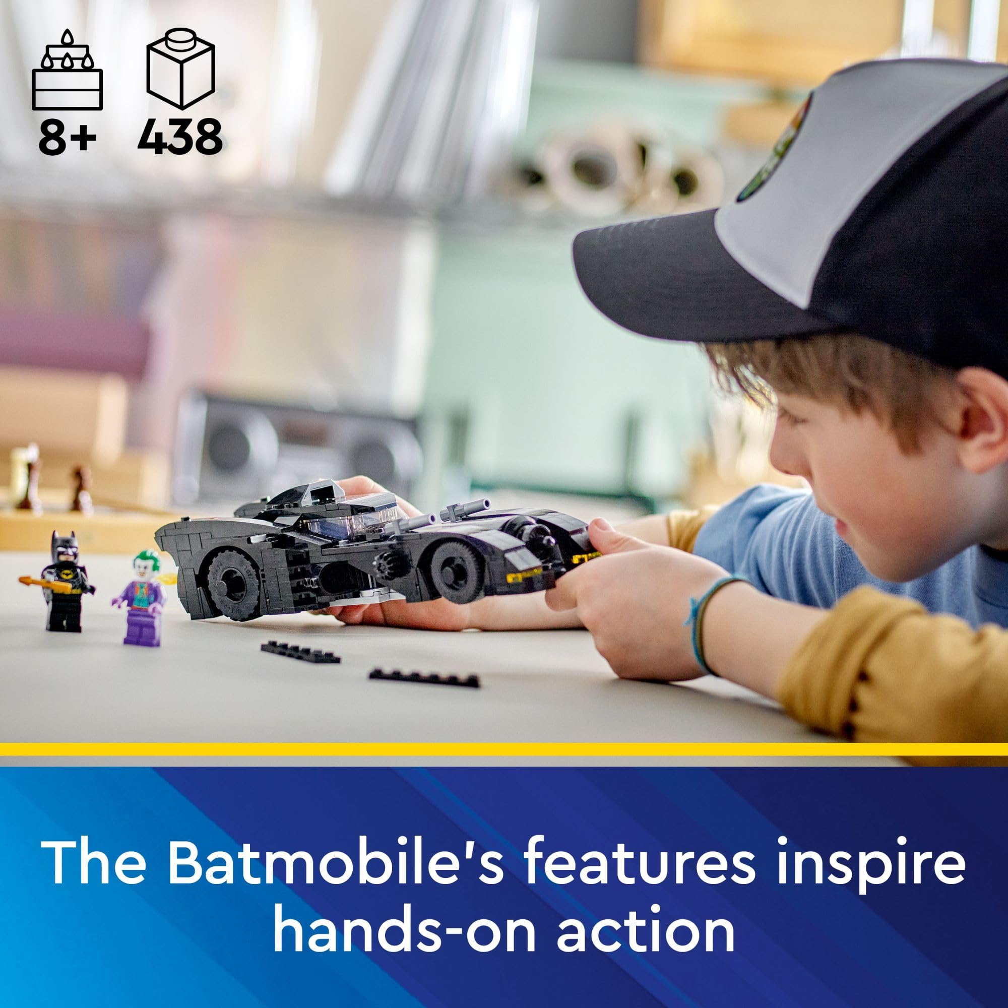 Foto 5 | Set De Juguetes De Construcción Lego Dc Batmobile Batman Contra El Joker - Venta Internacional.