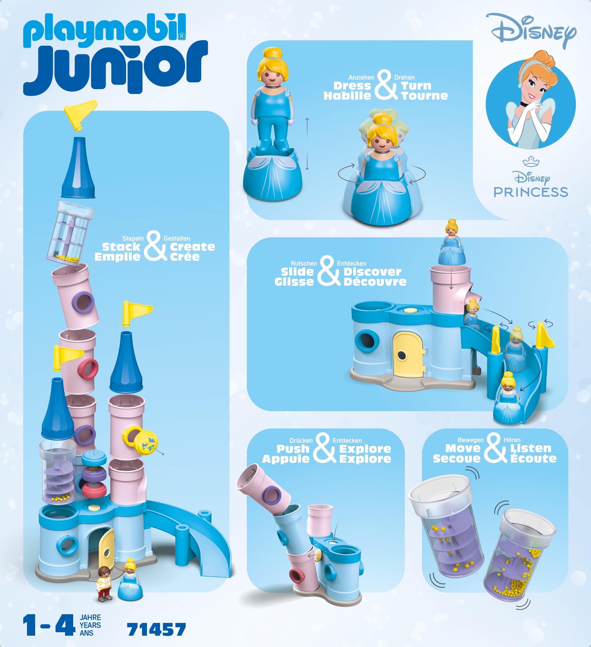 Foto 5 pulgar | Toy Playmobil Junior Y Disney Cinderella's Castle Durante Más De 1 Año - Venta Internacional.