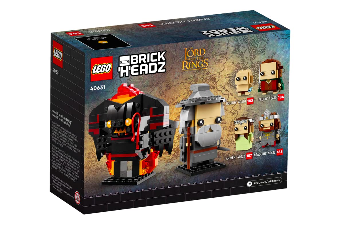 Foto 5 pulgar | Set De Construcción Lego Brickheadz 40631 Gandalf El Gris Y Balrog - Venta Internacional.