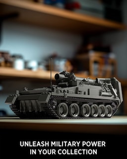 Foto 2 | Modelo De Tanque Militar Nifeliz 2s4 Modelo De Construcción Con 1438 Piezas Para Adultos - Venta Internacional.