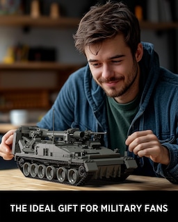 Foto 6 | Modelo De Tanque Militar Nifeliz 2s4 Modelo De Construcción Con 1438 Piezas Para Adultos - Venta Internacional.