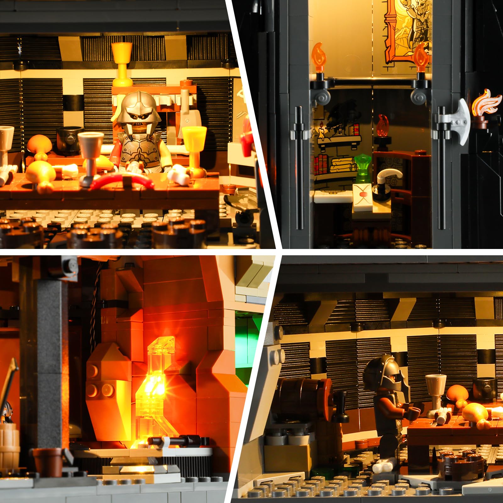 Foto 4 | Kit De Luces Para Lego Barad-dur 10333 Iconos De El Señor De Los Anillos - Venta Internacional.