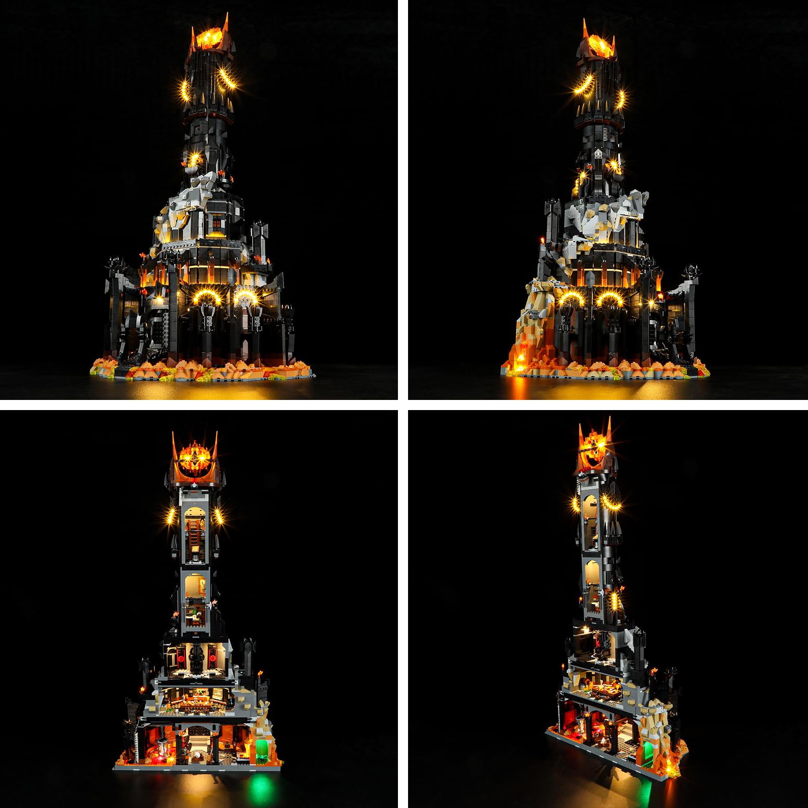 Foto 6 pulgar | Kit De Luces Para Lego Barad-dur 10333 Iconos De El Señor De Los Anillos - Venta Internacional.