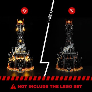 Foto 6 | Kit De Luces Para Lego Barad-dur 10333 Iconos De El Señor De Los Anillos - Venta Internacional.