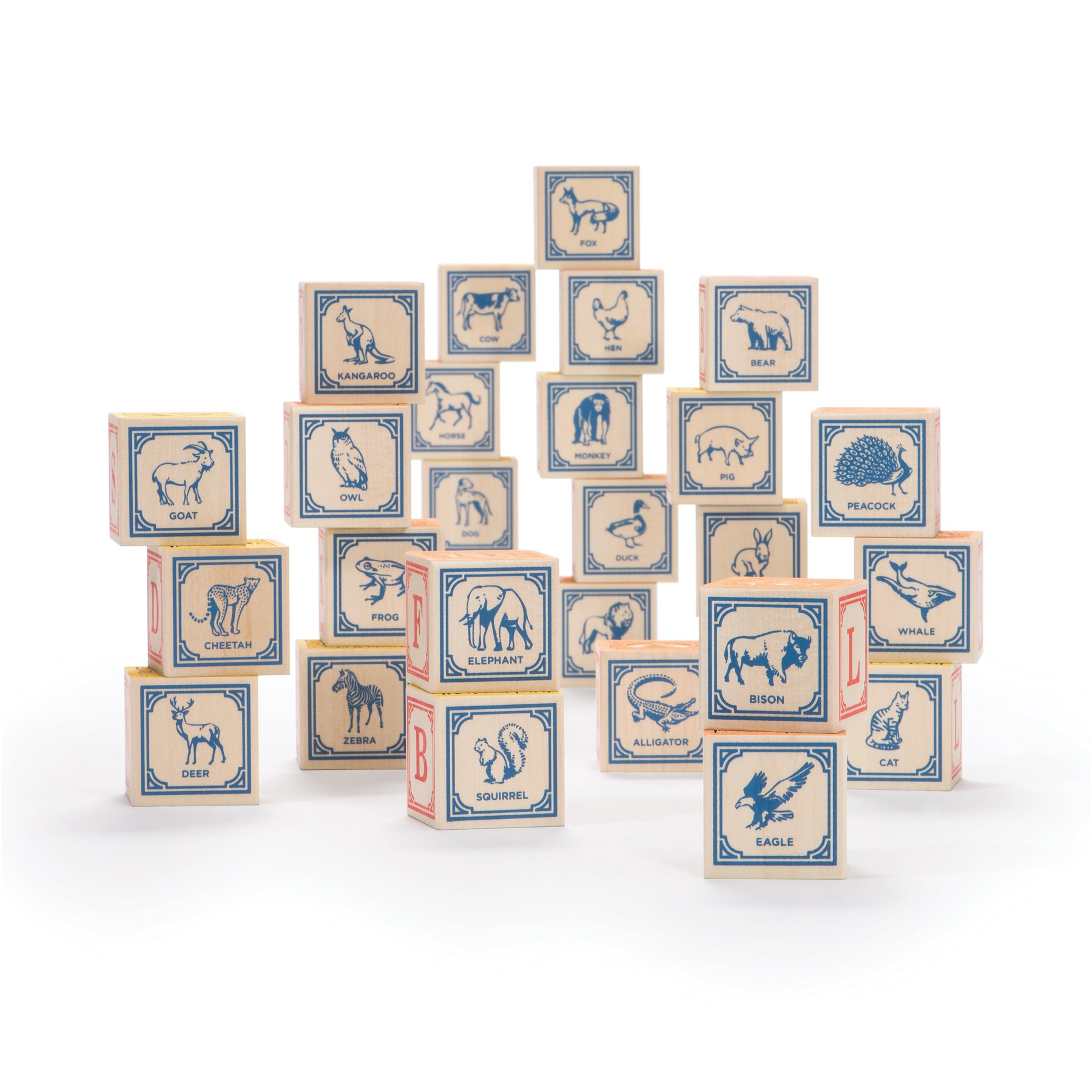 Foto 3 pulgar | Bloques Uncle Goose Classic Abc 28 Cubos De Madera De Tilo De 44 Mm - Venta Internacional.
