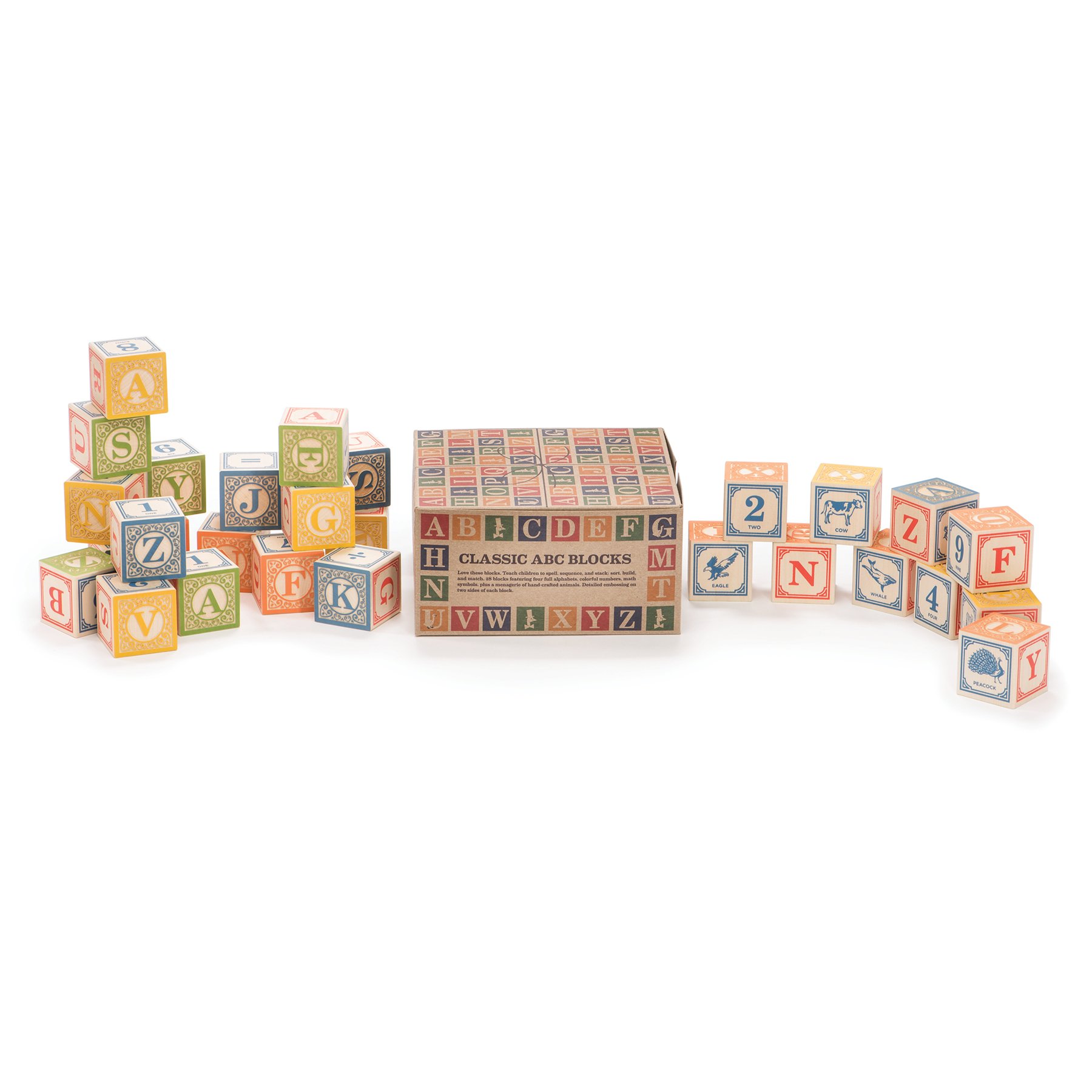 Foto 7 pulgar | Bloques Uncle Goose Classic Abc 28 Cubos De Madera De Tilo De 44 Mm - Venta Internacional.