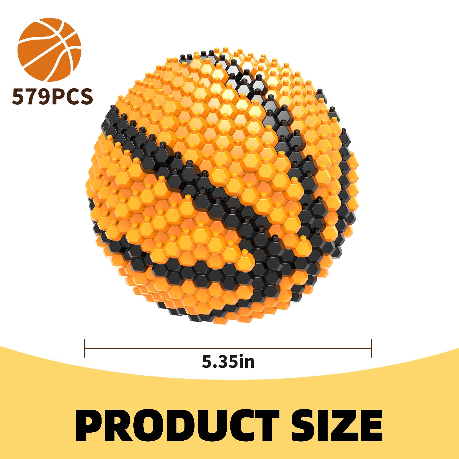 Foto 2 | Juego De Bloques De Construcción Kadele Baloncesto 579 Piezas Para Adultos Mayores De 14 Años - Venta Internacional.