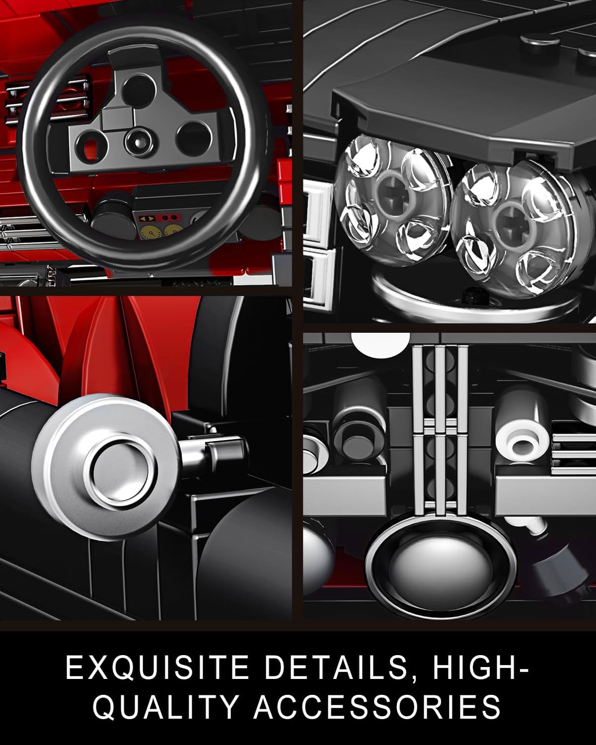 Foto 7 | Kit De Bloques De Construcción Mould King Sports Car Racing, Modelo 1245 Piezas - Venta Internacional.
