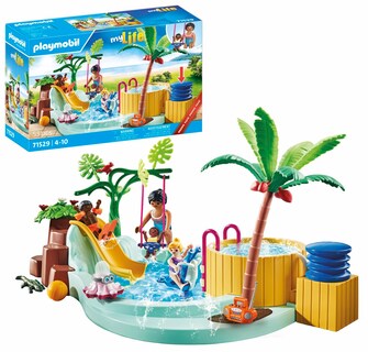 Foto 1 | Piscina Infantil Playmobil Con Balancín De Primavera Y Bañera De Hidromasaje - Venta Internacional.