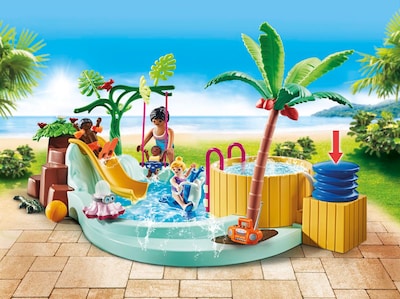 Foto 3 | Piscina Infantil Playmobil Con Balancín De Primavera Y Bañera De Hidromasaje - Venta Internacional.