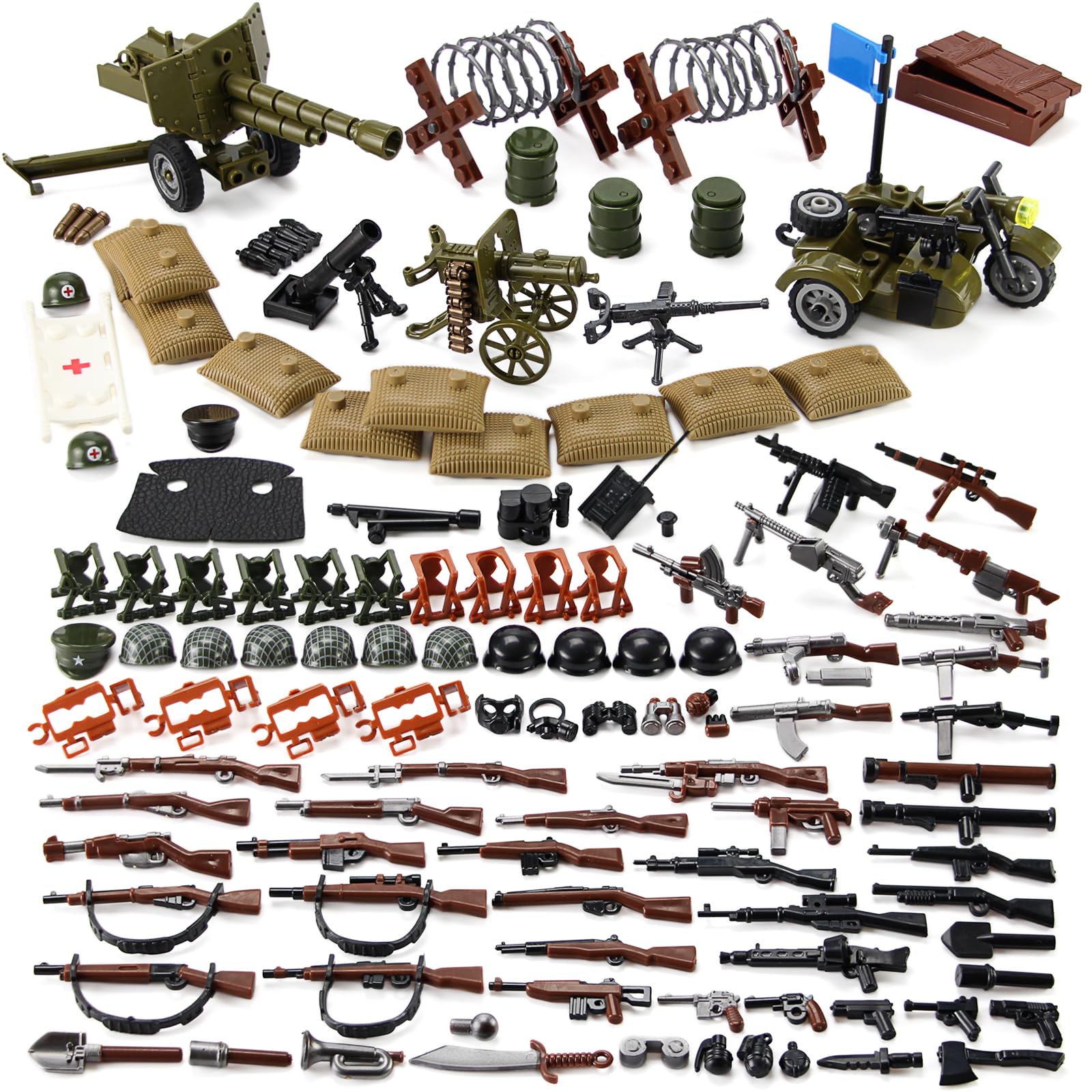 Foto 2 pulgar | Set De Armas Feleph De La Segunda Guerra Mundial Para Figuras De Soldados Con Accesorios - Venta Internacional.