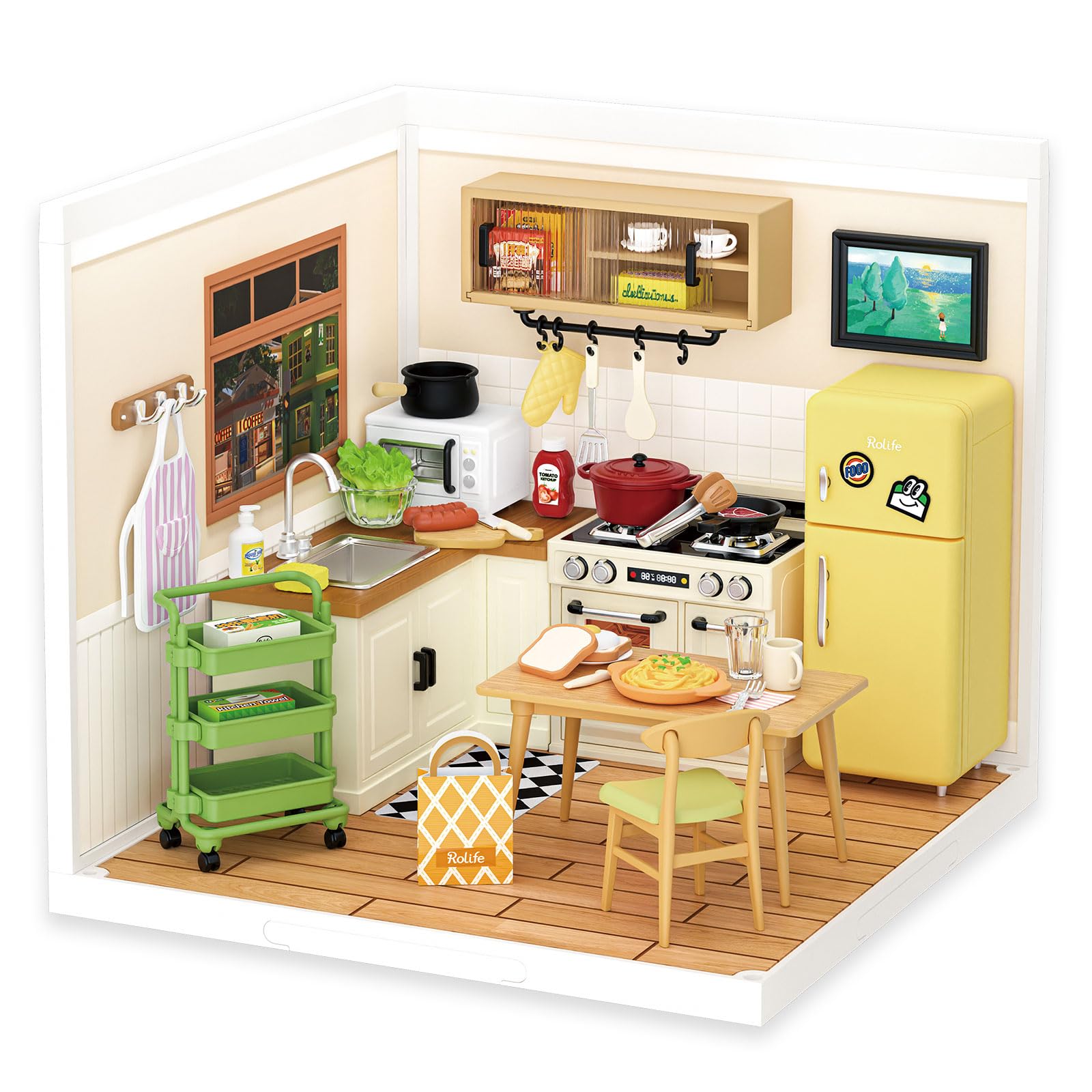 Foto 1 | Set De Construcción Rolife Diy Diy, Casa De Plástico En Miniatura Con Led - Venta Internacional.