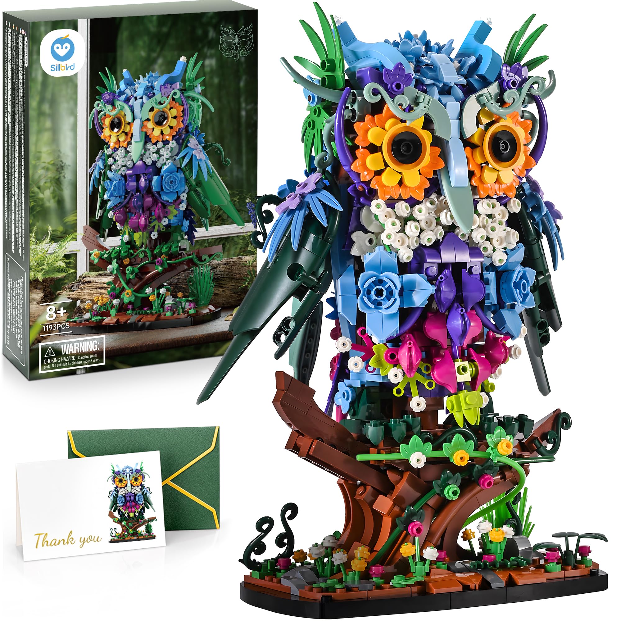 Foto 2 pulgar | Set De Construcción Sillbird Flower Owl Botanical Collection Para Adultos - Venta Internacional.