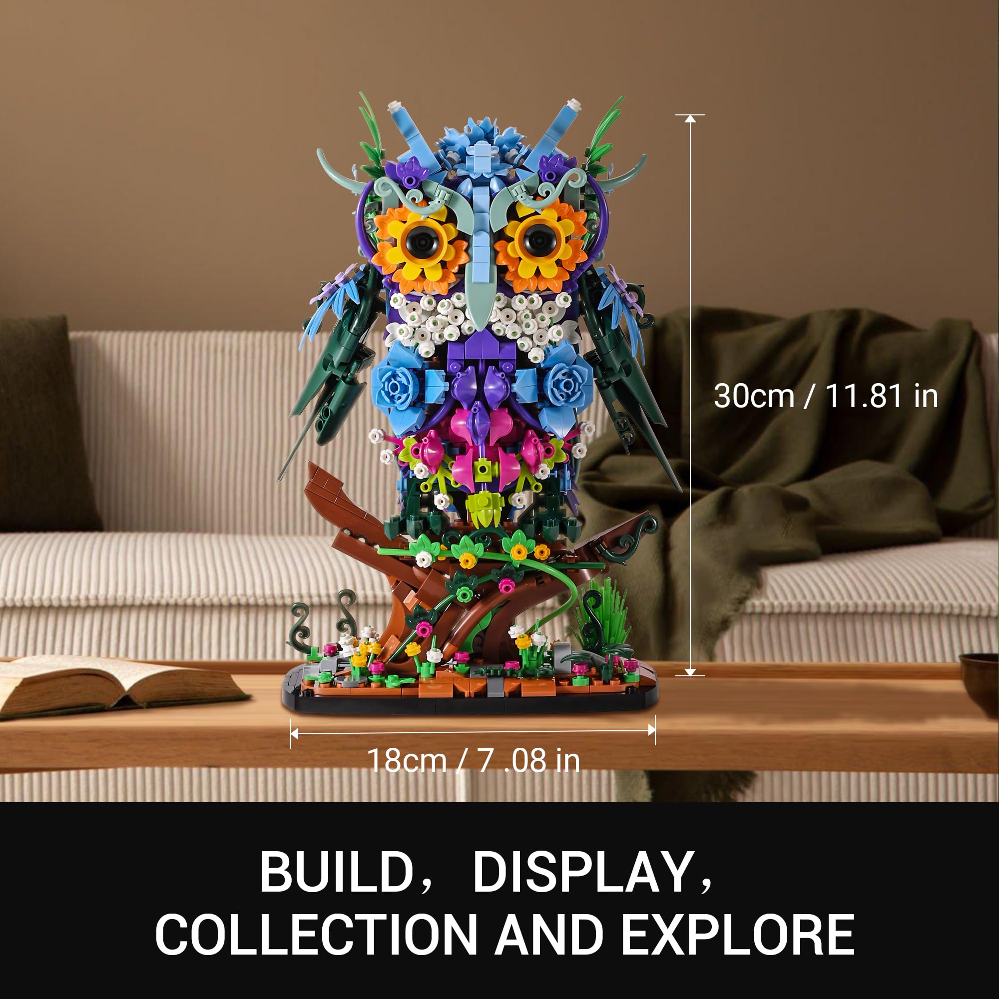 Foto 5 pulgar | Set De Construcción Sillbird Flower Owl Botanical Collection Para Adultos - Venta Internacional.