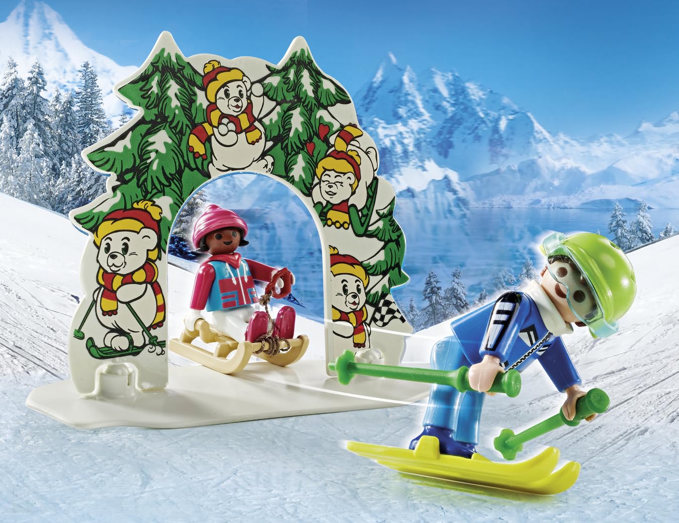 Foto 5 pulgar | Set De Juego Playmobil Ski World Con 6 Figuras, Esquís, Trineos Y Más - Venta Internacional.