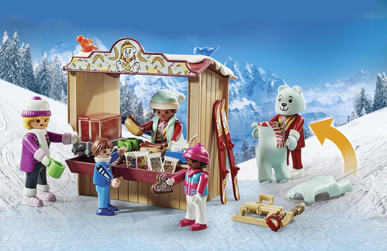 Foto 6 pulgar | Set De Juego Playmobil Ski World Con 6 Figuras, Esquís, Trineos Y Más - Venta Internacional.