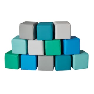 Foto 1 | Building Blocks Ecr4kids Softzone Patchwork Para Niños Pequeños, 12 Piezas - Venta Internacional.