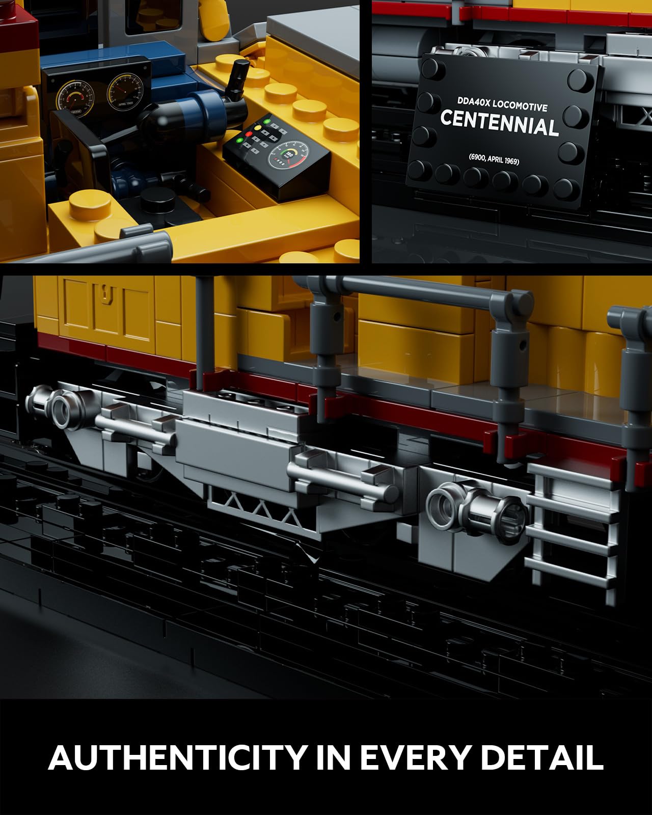 Foto 4 pulgar | Set De Construcción De Locomotoras Nifeliz Dda40x Con Base 1603 Piezas Nf10296 - Venta Internacional.