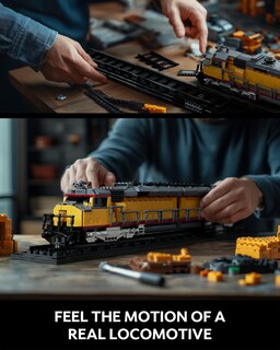 Foto 4 | Set De Construcción De Locomotoras Nifeliz Dda40x Con Base 1603 Piezas Nf10296 - Venta Internacional.