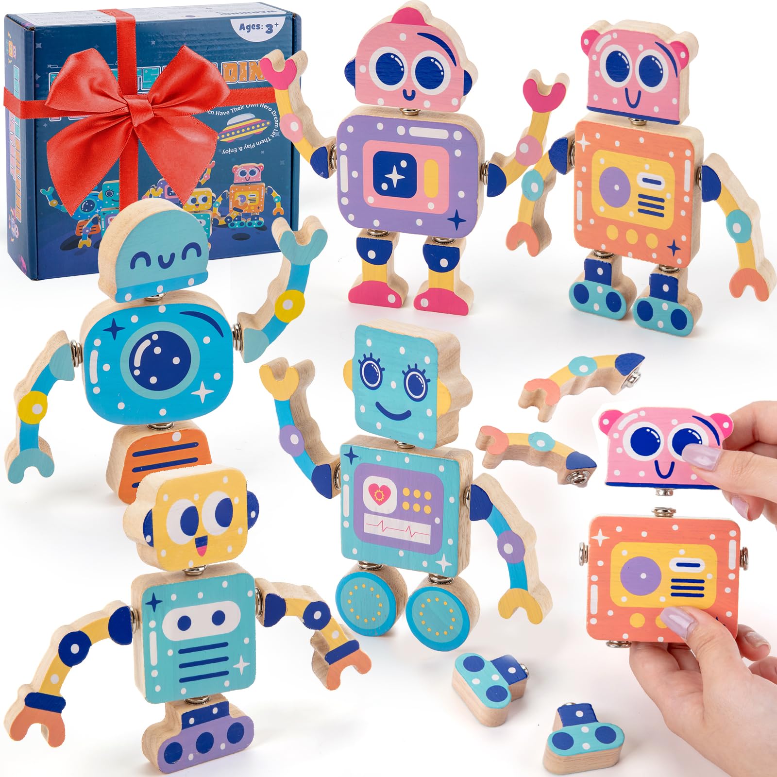Foto 1 | Building Toys Kodatek De Madera Con Cierre A Presión Para Niños De 3 A 6 Años - Venta Internacional.