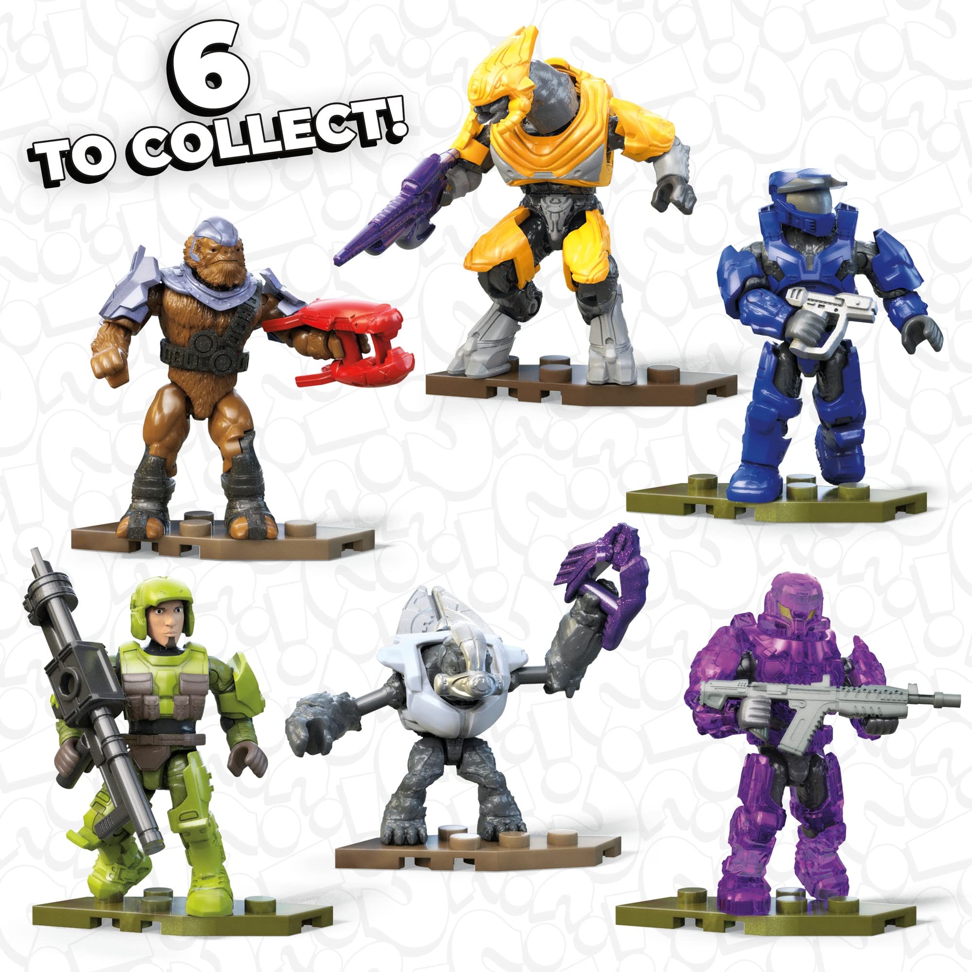 Foto 3 pulgar | Microfiguras De Acción Megaconstrux Halo Con Bloque De Visualización - Venta Internacional.