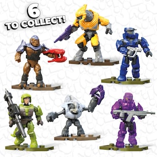 Foto 2 | Microfiguras De Acción Megaconstrux Halo Con Bloque De Visualización - Venta Internacional.
