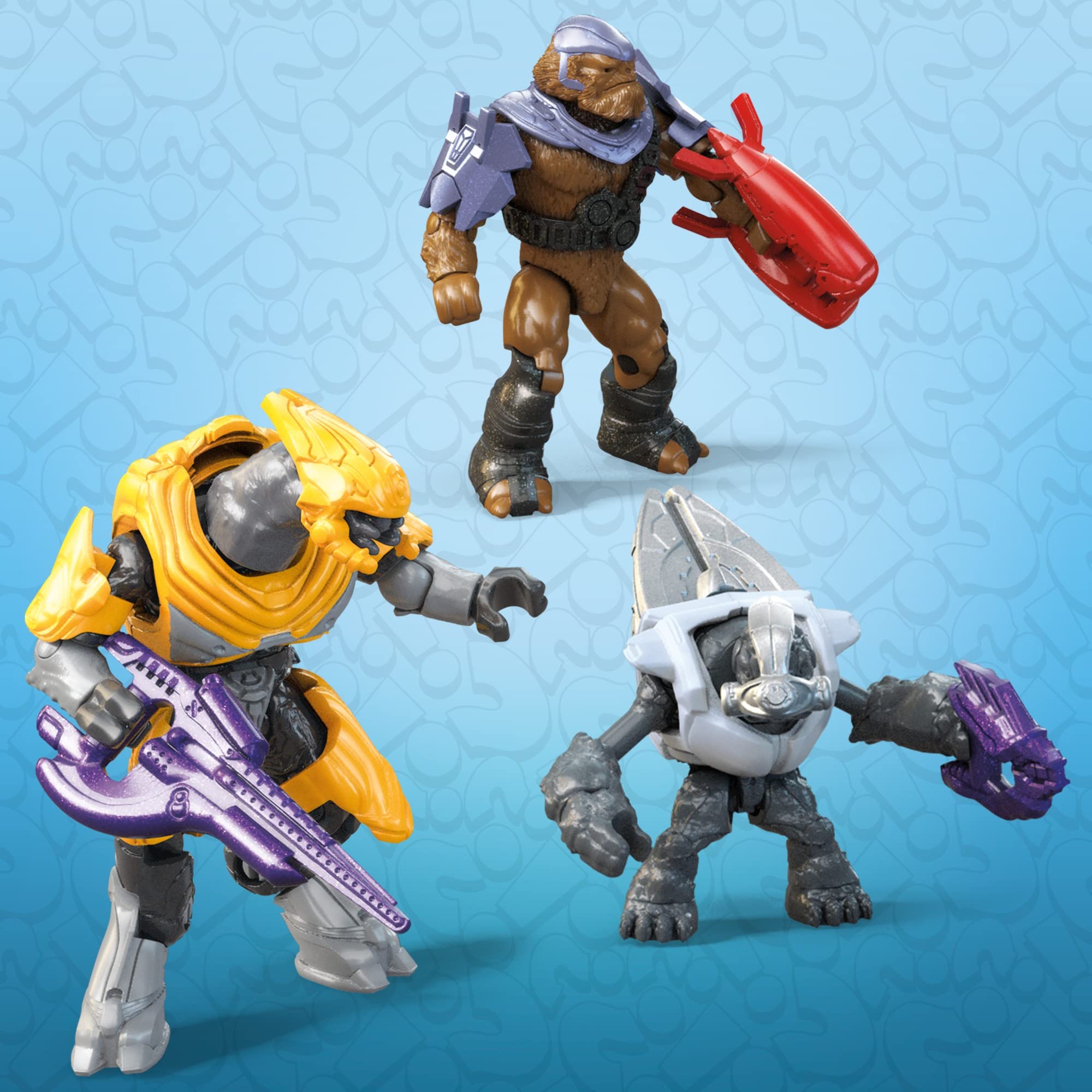 Foto 4 | Microfiguras De Acción Megaconstrux Halo Con Bloque De Visualización - Venta Internacional.