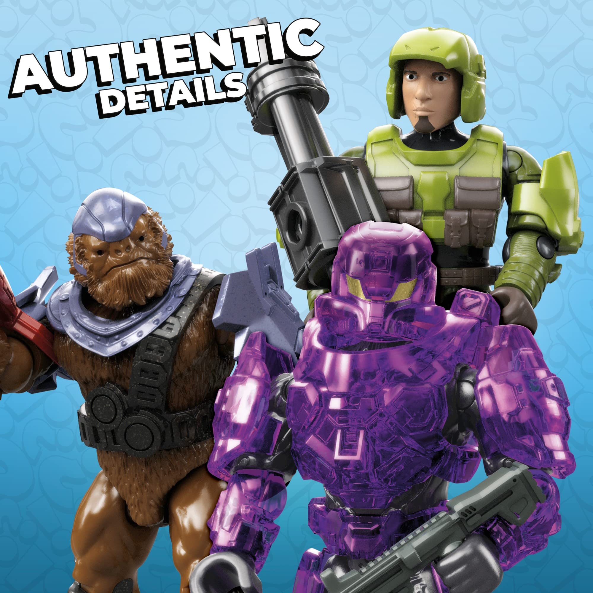 Foto 6 | Microfiguras De Acción Megaconstrux Halo Con Bloque De Visualización - Venta Internacional.