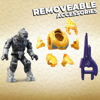Foto 7 | Microfiguras De Acción Megaconstrux Halo Con Bloque De Visualización - Venta Internacional.
