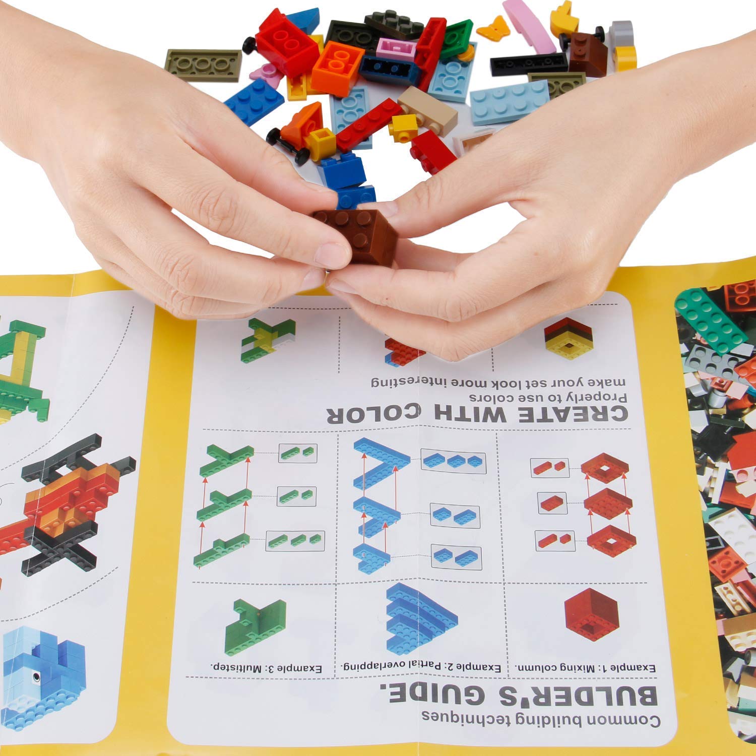 Foto 4 pulgar | Set De Juego Building Bricks Liberty Imports, 1000 Unidades Con Placas Base - Venta Internacional.