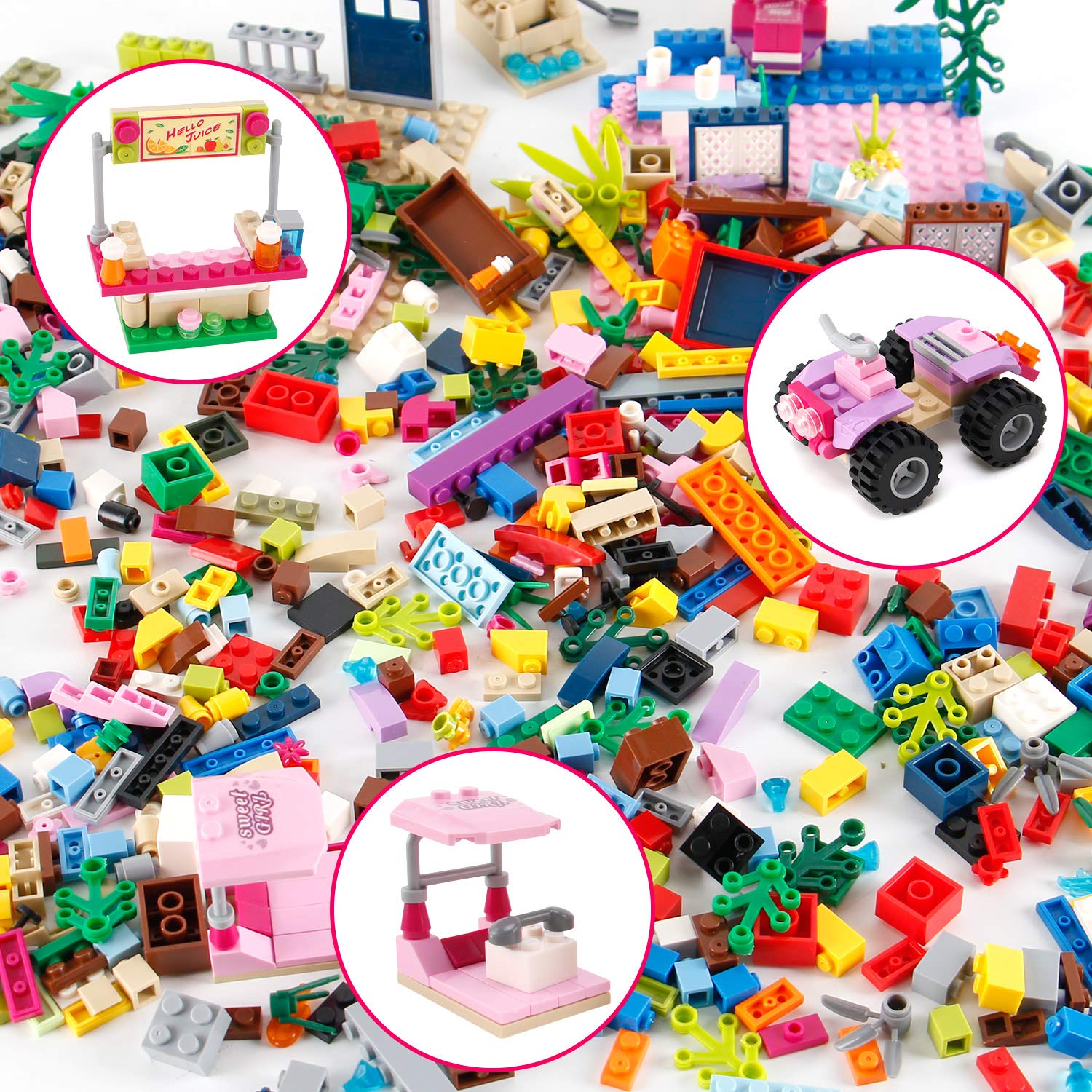 Foto 5 pulgar | Set De Juego Building Bricks Liberty Imports, 1000 Unidades Con Placas Base - Venta Internacional.
