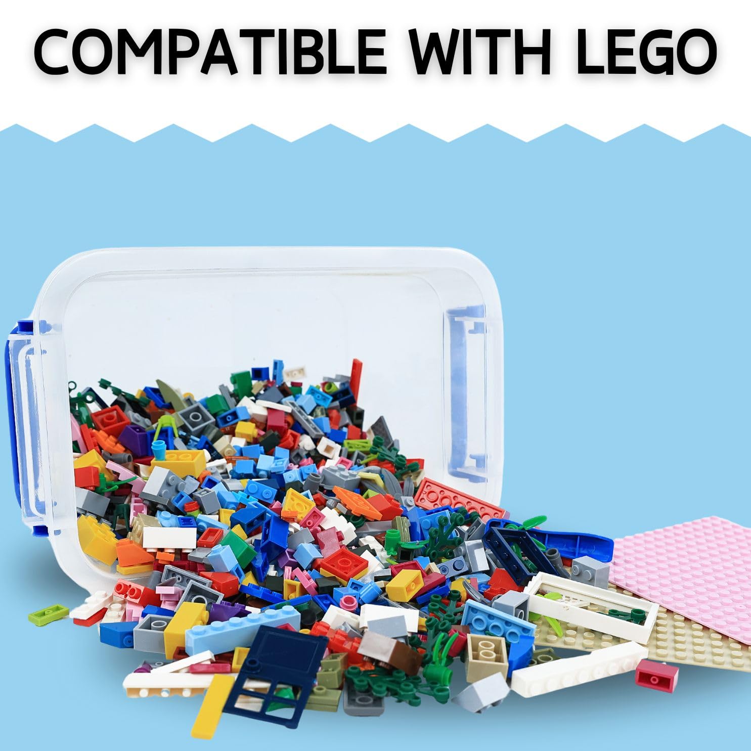 Foto 6 pulgar | Set De Juego Building Bricks Liberty Imports, 1000 Unidades Con Placas Base - Venta Internacional.