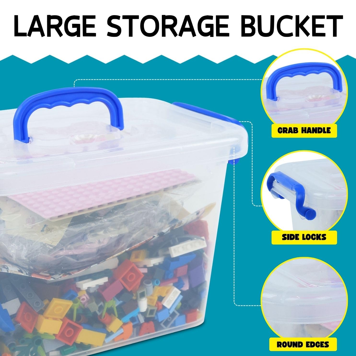 Foto 8 pulgar | Set De Juego Building Bricks Liberty Imports, 1000 Unidades Con Placas Base - Venta Internacional.