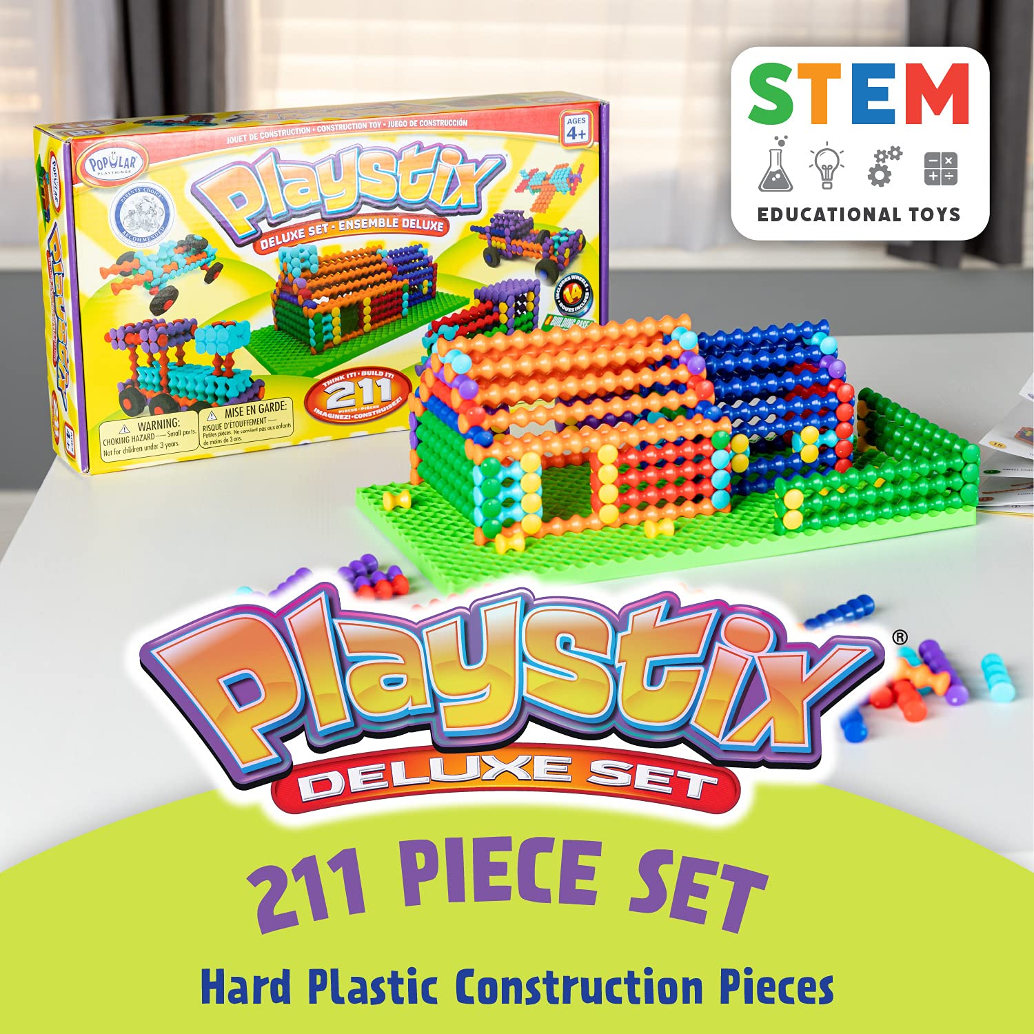 Foto 4 pulgar | Juego De Bloques De Construcción Playstix 211 Piezas - Venta Internacional.