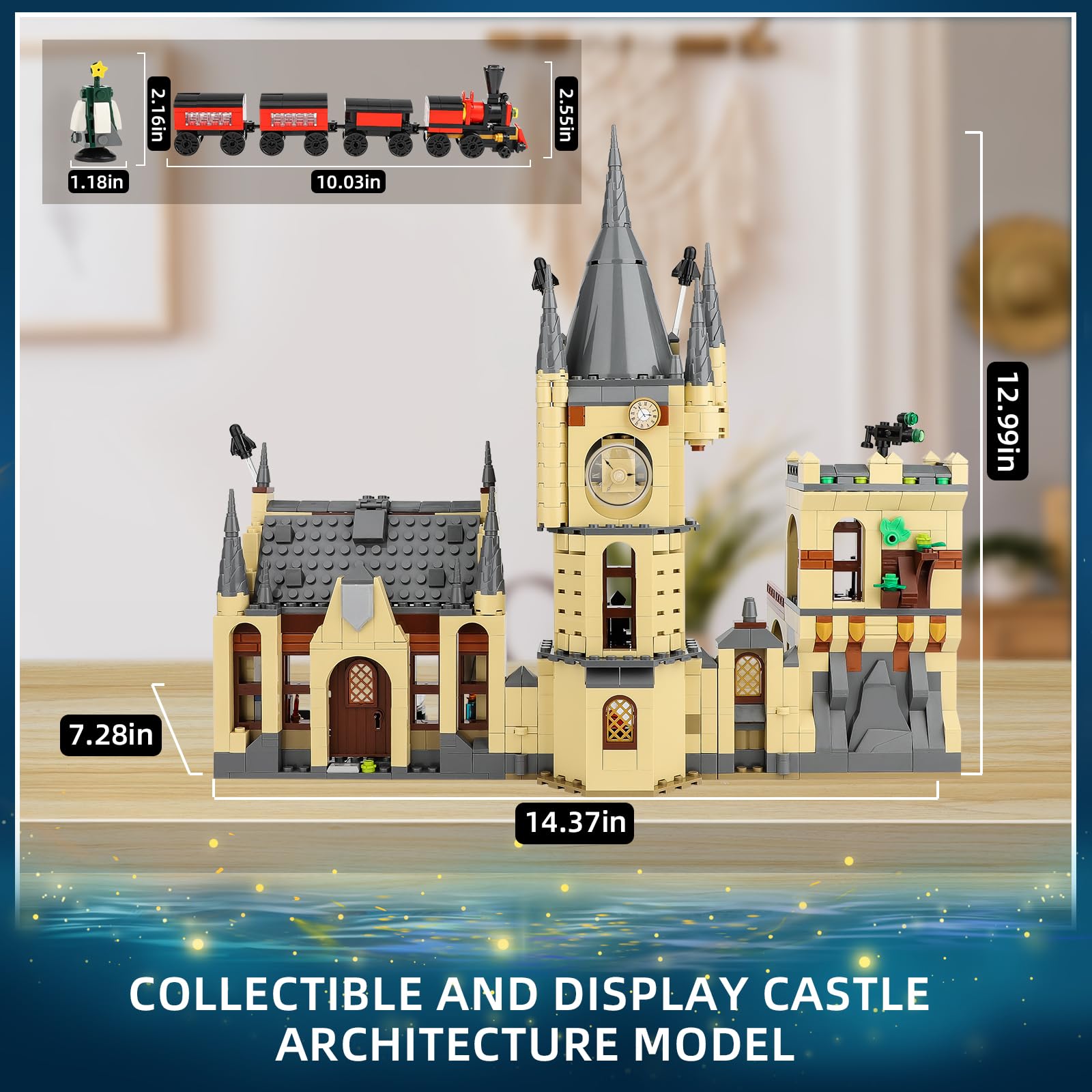 Foto 6 pulgar | Set De Construcción Qlt Qiaoletong Harry Castle Potter Clock Tower - Venta Internacional.
