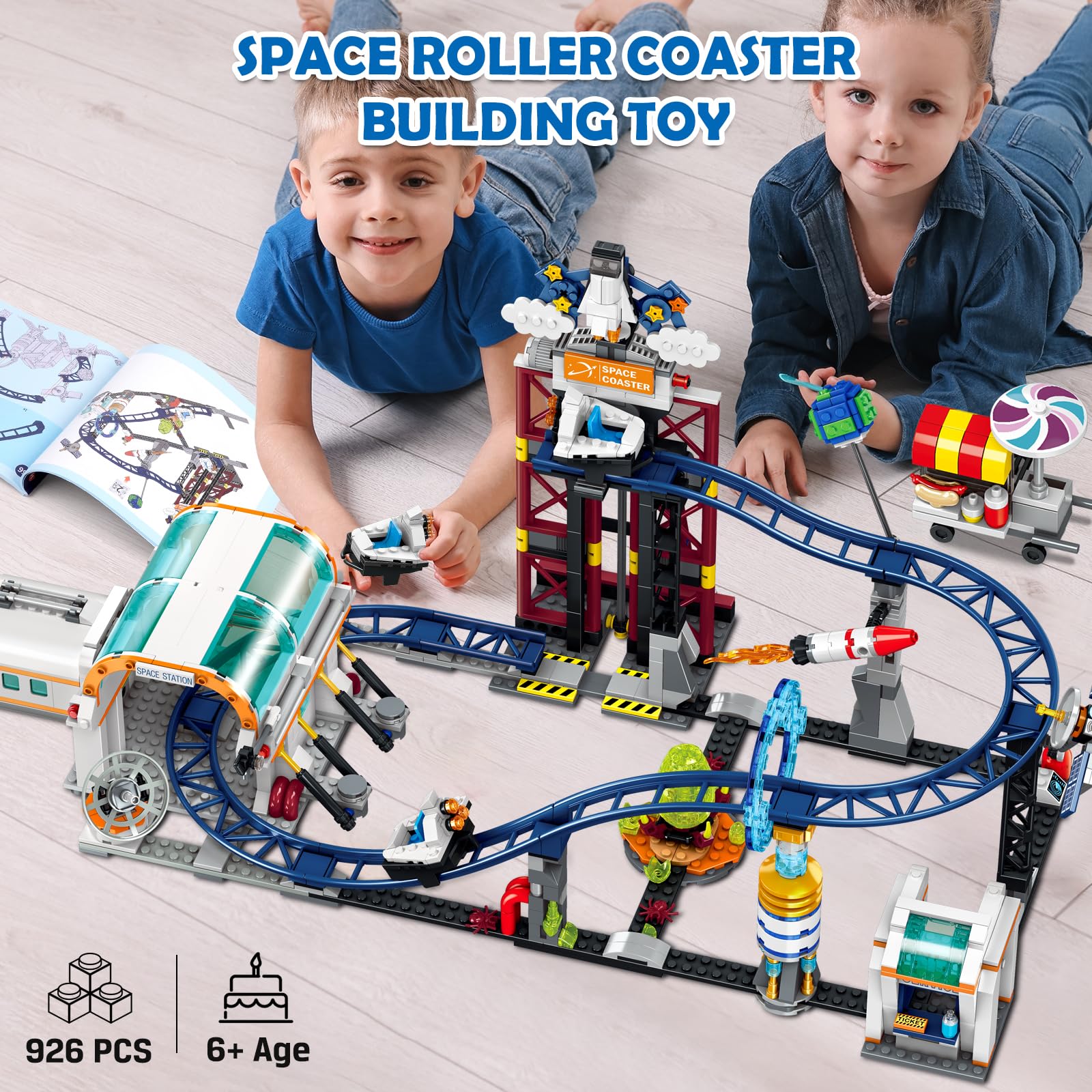 Foto 3 pulgar | Montaña Rusa Espacial De Building Toy Hogokids, 926 Unidades, De 6 A 12 Años - Venta Internacional.