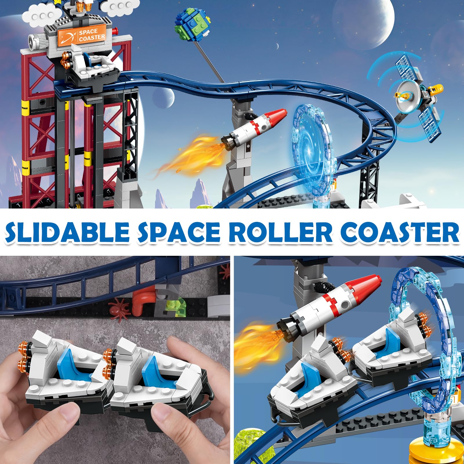 Foto 6 pulgar | Montaña Rusa Espacial De Building Toy Hogokids, 926 Unidades, De 6 A 12 Años - Venta Internacional.