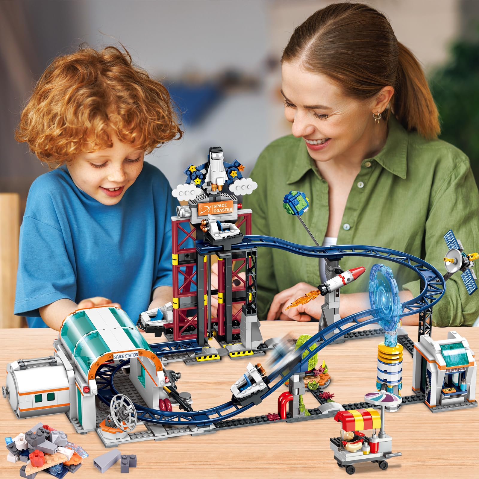 Foto 7 pulgar | Montaña Rusa Espacial De Building Toy Hogokids, 926 Unidades, De 6 A 12 Años - Venta Internacional.