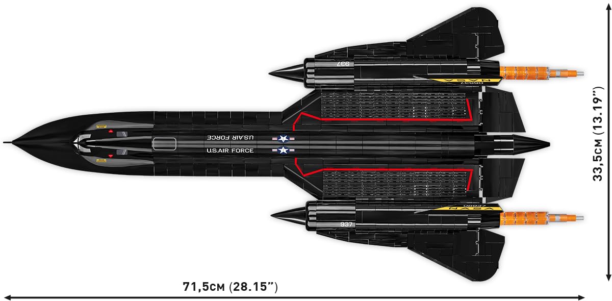 Foto 5 pulgar | Bloques De Construcción Cobi: Lockheed Sr-71 Blackbird De Las Fuerzas Armadas - Venta Internacional.