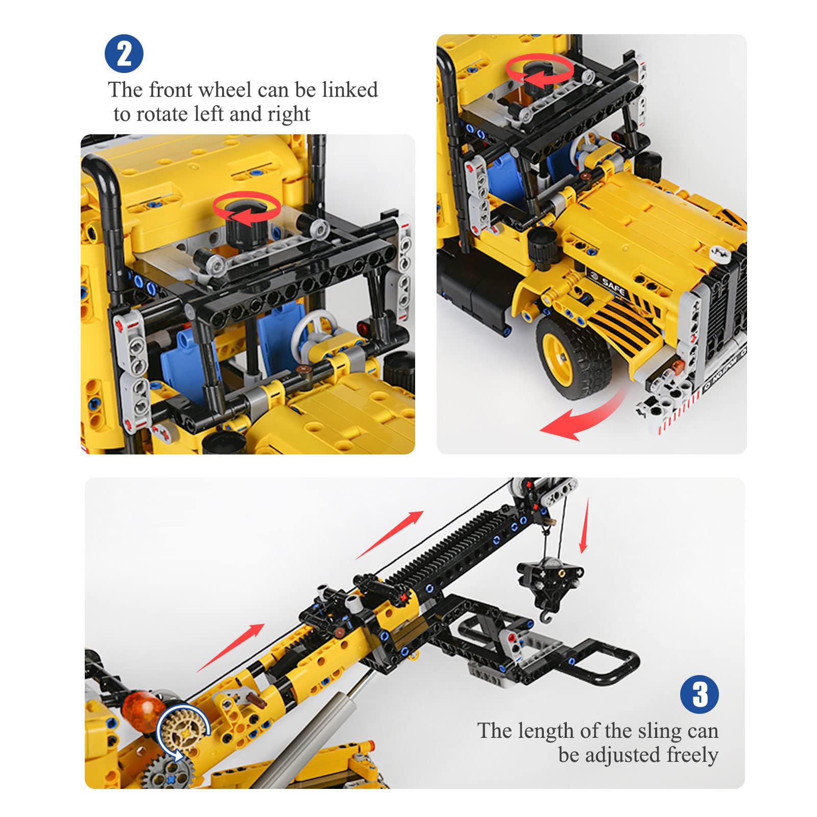 Foto 4 | Juego De Juguetes De Construcción Mould King 17011 Para Remolque Pesado 8+ - Venta Internacional.