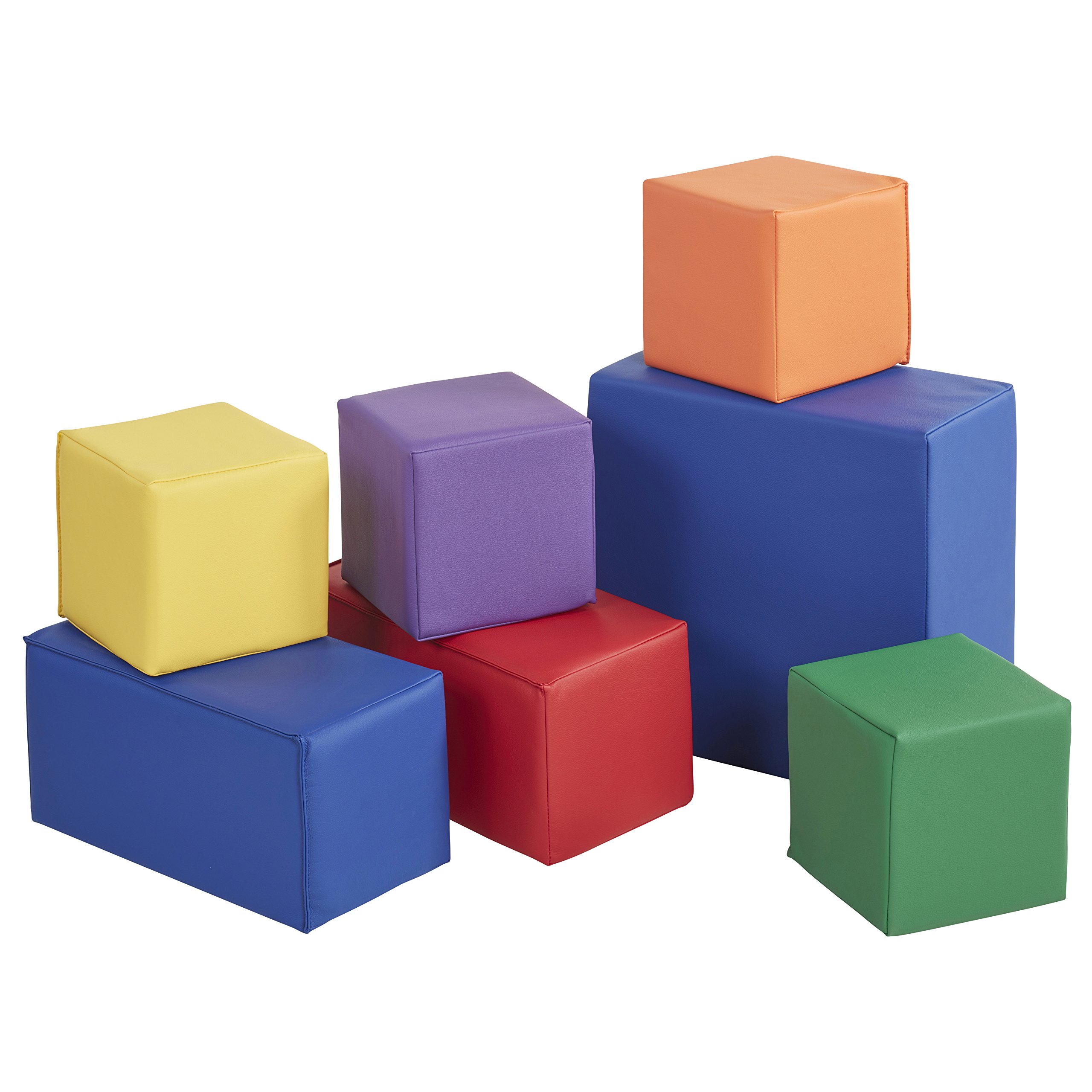 Foto 1 | Bloques De Construcción De Espuma Ecr4kids Softzone Big, 7 Piezas, Surtidos - Venta Internacional.
