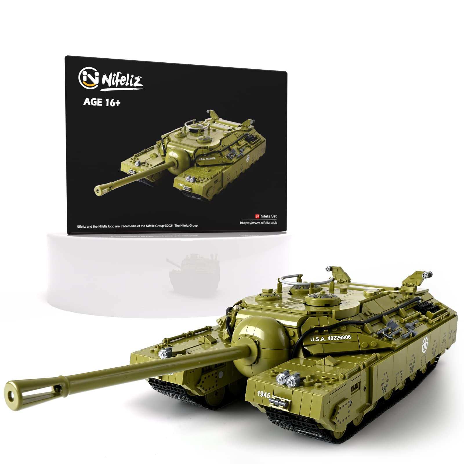Foto 1 | Tanque Superpesado Nifeliz T28 De Model Toy Para Adultos, Con 2.986 Unidades - Venta Internacional.