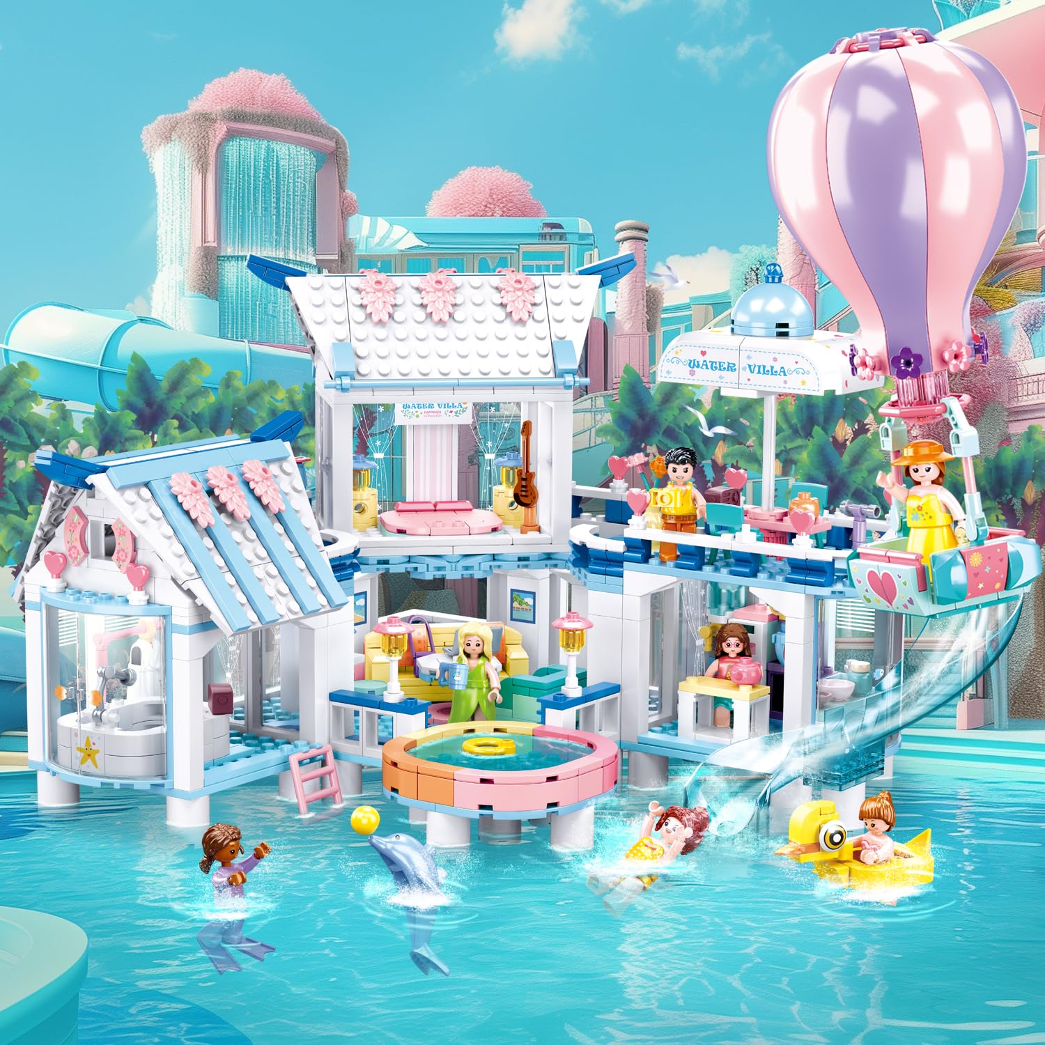 Foto 5 | Set De Construcción Sluban Friends Summer House Con 938 Piezas - Venta Internacional.