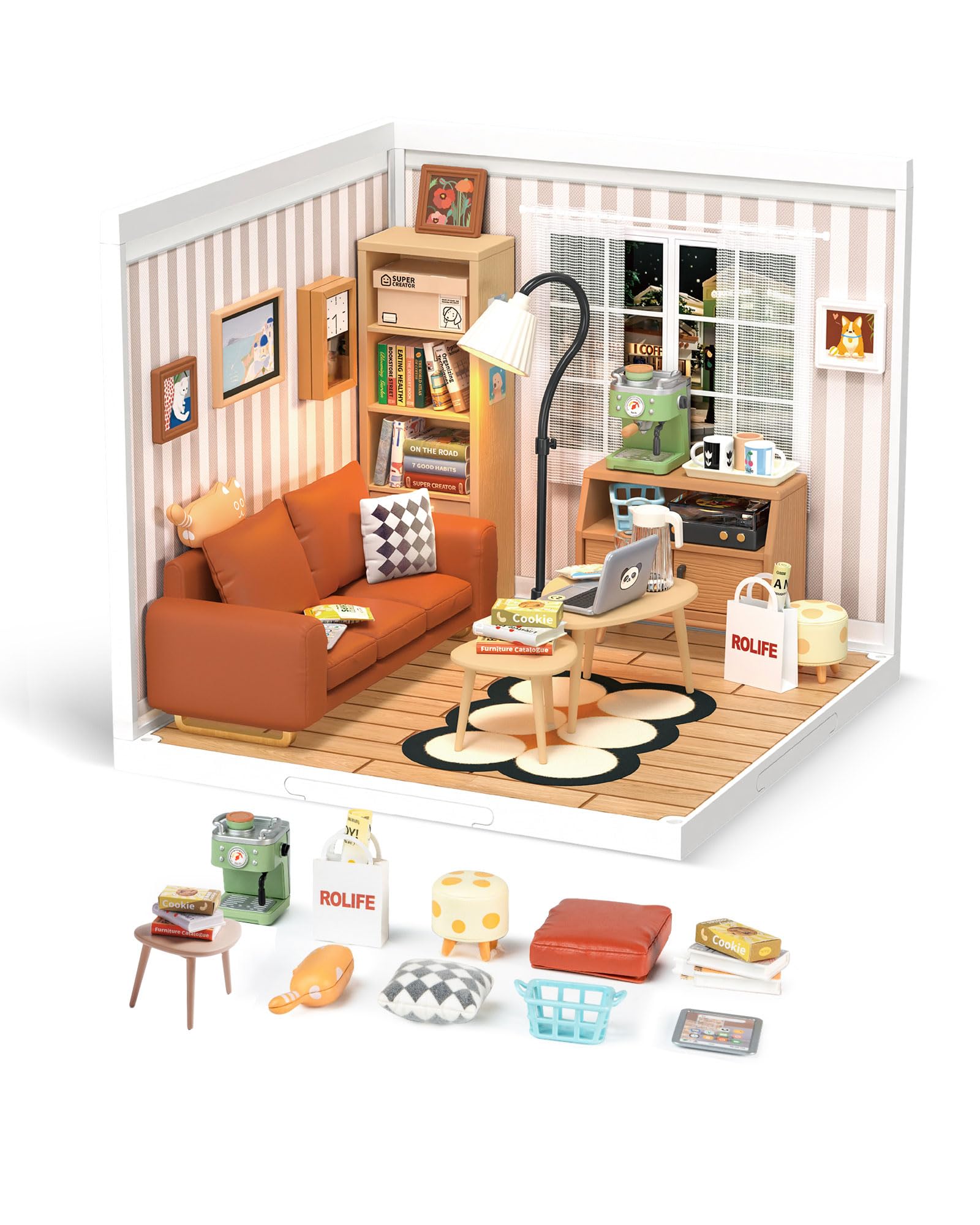 Foto 1 | Set De Construcción Rolife Diy Diy, Casa De Plástico En Miniatura Con Led - Venta Internacional.