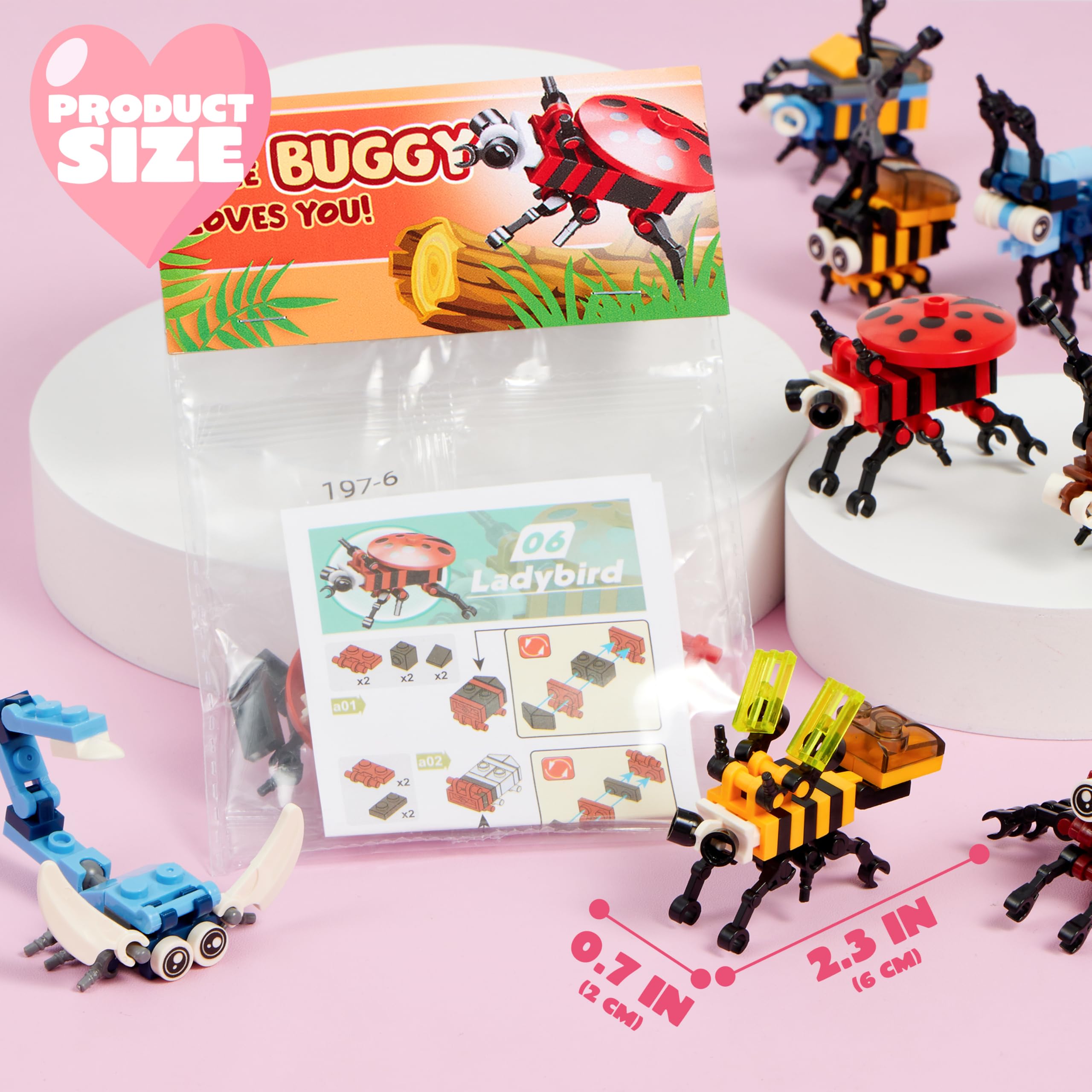 Foto 5 | Tarjetas De San Valentín Joyin Building Block, 24 Paquetes Para Niños - Venta Internacional.