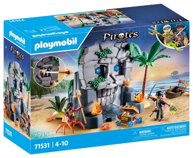 Foto 2 | Set De Juego Playmobil Pirates Skull Island Con 73 Piezas - Venta Internacional.